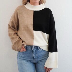 Tan and Black Sweater